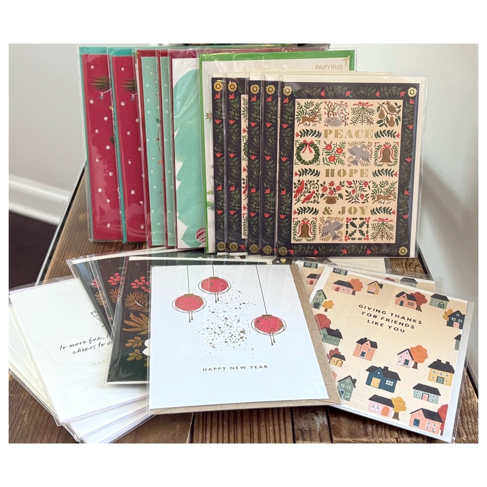 Paper Source • 25 Greeting Cards • Holiday Assorted Bundle